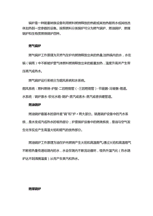 不同燃料锅炉的工作原理.docx