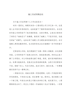 施工员试用期总结.docx
