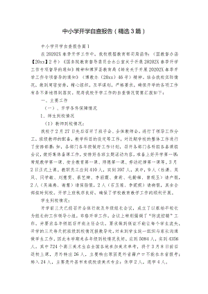 中小学开学自查报告（精选3篇）.docx