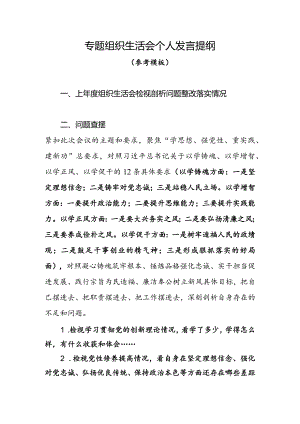 00专题组织生活会个人发言提纲-参考.docx