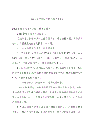 2024护理简洁年终总结（3篇）.docx