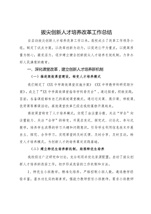 在教育系统拔尖创新人才培养改革工作会议上的发言.docx