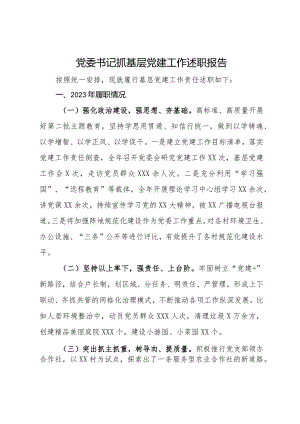 党委书记抓基层党建工作述职报告.docx