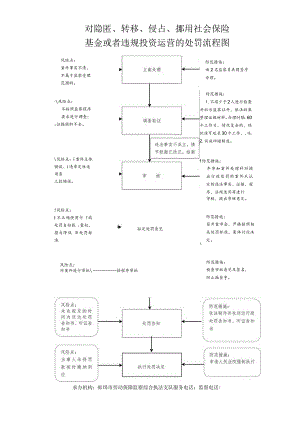 对隐匿、转移、侵占、挪用社会保险基金或者违规投资运营的处罚流程图.docx
