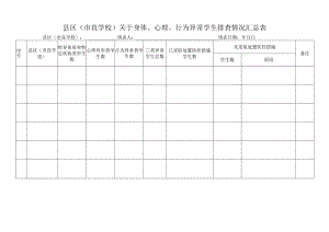 学生身体、心理、行为异常排查情况汇总表.docx