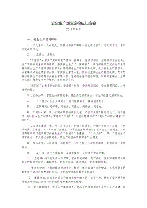 安全生产巡查迎检应知应会.docx