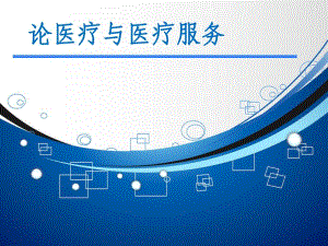 论医疗与医疗服务(正式).ppt