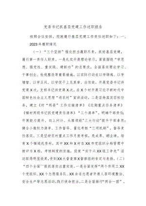 党委书记抓基层党建工作述职报告.docx