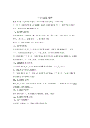 公司清算报告.docx