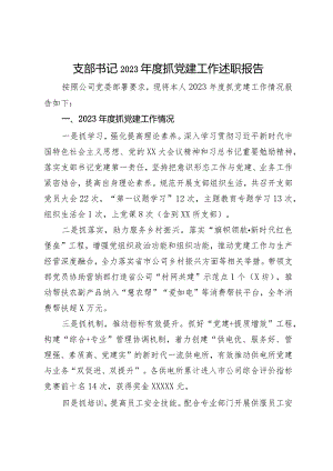 支部书记2023年度抓党建工作述职报告.docx