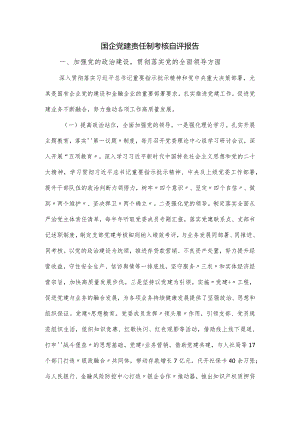 国企党建责任制考核自评报告.docx