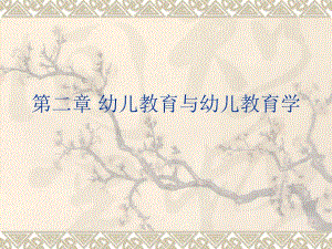 幼儿教育与幼儿教育学...ppt