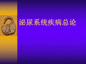 01泌尿系统疾病总论.ppt