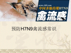H7N9禽流感预防知识.ppt