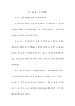 安全副校长自我剖析.docx