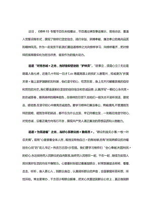 2023年观看榜样8学习心得研讨材料合集.docx