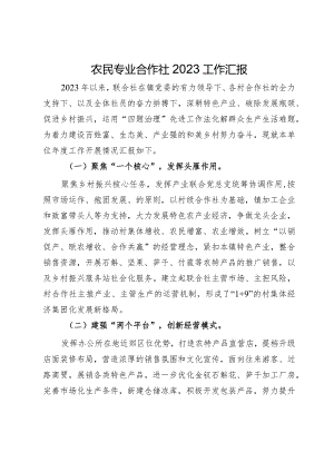 农民专业合作社2023工作汇报.docx