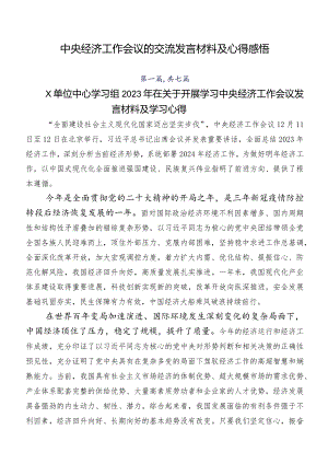 中央经济工作会议的交流发言材料及心得感悟.docx