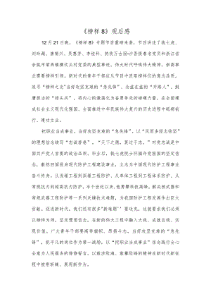 《榜样8》观后感.docx
