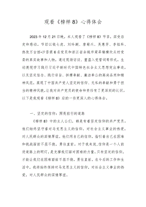 2023年《榜样8》观后感心得体会.docx