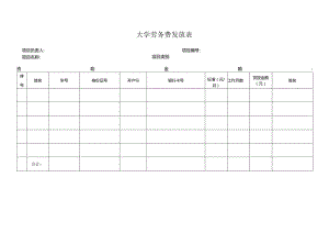 大学劳务费发放表.docx
