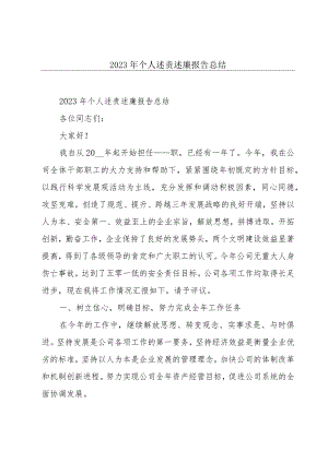 2023年个人述责述廉报告总结.docx