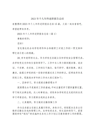 2023年个人年终述职报告总结.docx