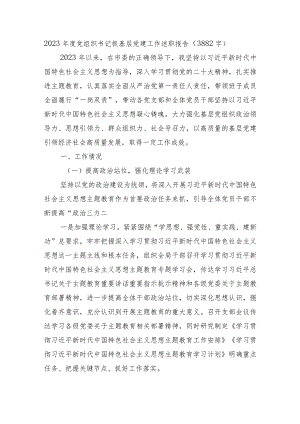 2023年度党组织书记抓基层党建工作述职报告.docx