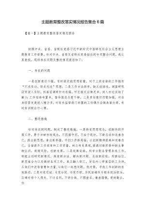 主题教育整改落实情况报告集合6篇.docx