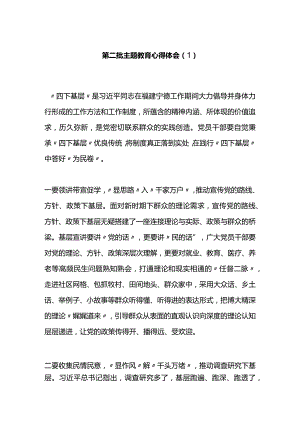 第二批主题教育心得体会（1）.docx