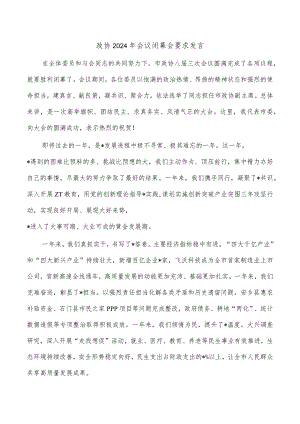 政协2024年会议闭幕会要求发言.docx
