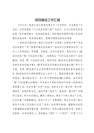某局2023年度项目建设工作汇报.docx