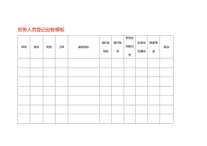 劳务人员登记台账模板.docx