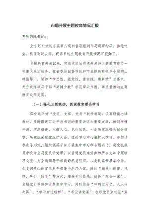2023年开展主题教育情况汇报范文.docx