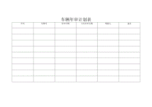 车辆年审计划表.docx