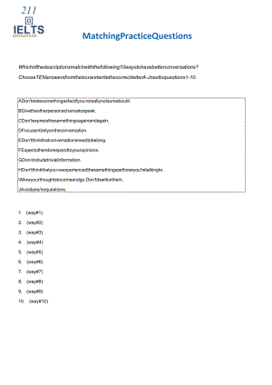 2024剑桥雅思讲义Matching_Practice_Questions_1.docx