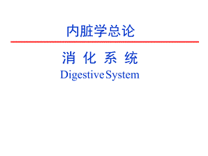 人体解剖学之内脏总论及消化系统.ppt