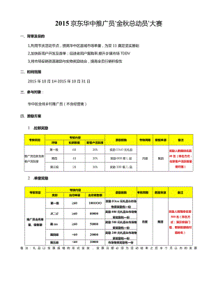 2015京东华中推广员金秋总动员大赛.docx