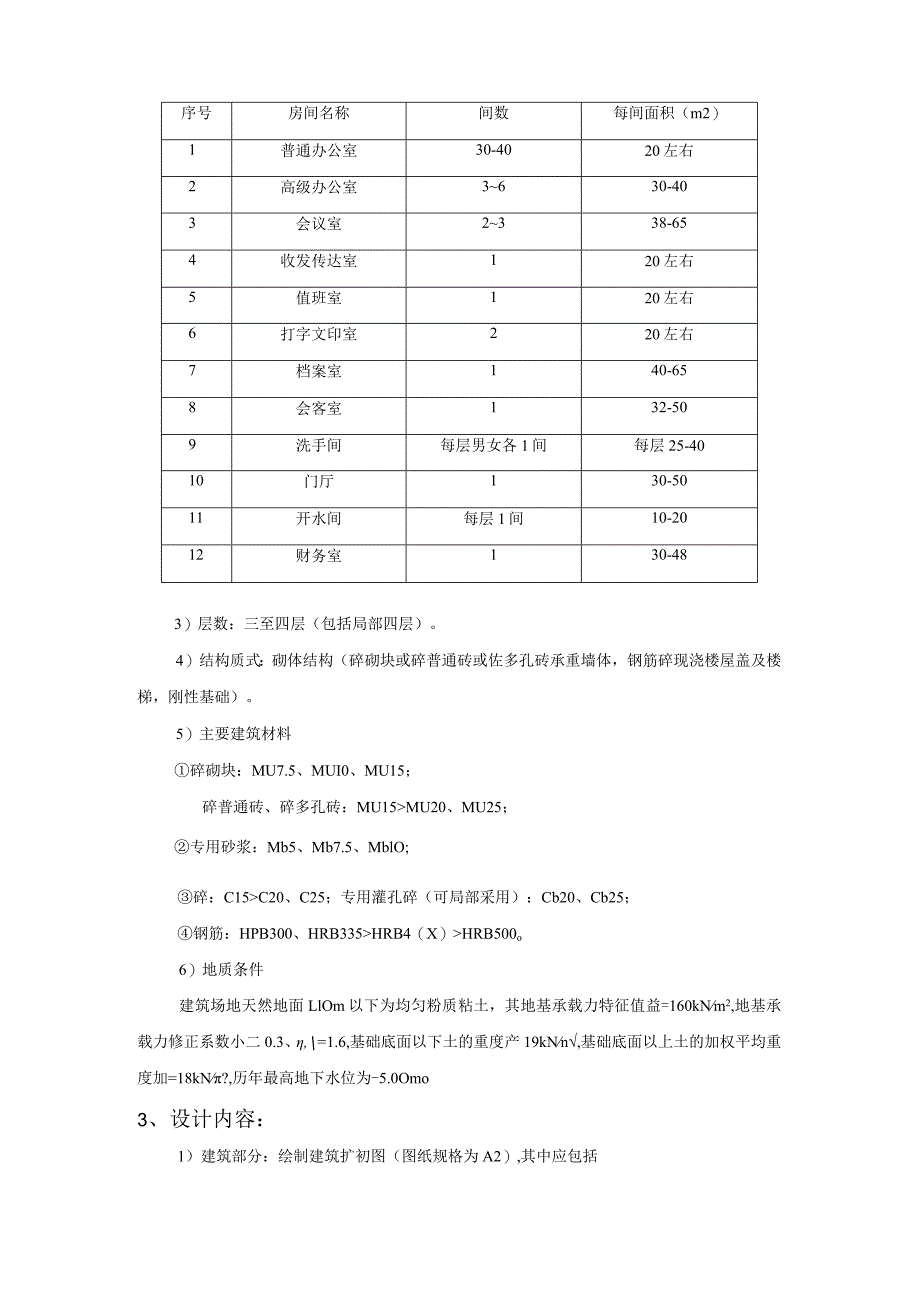 砌体结构课程设计计算书--多层办公楼(单体工程).docx_第2页