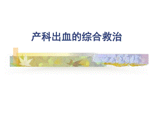 产科出血的综合救治.ppt