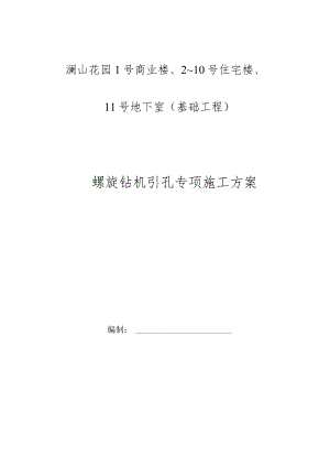 螺旋引孔施工方案.docx