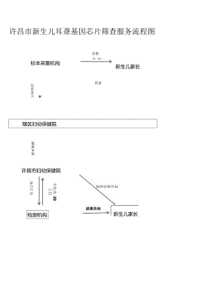 许昌市新生儿耳聋基因芯片筛查服务流程图.docx