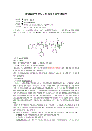 注射用卡非佐米（凯洛斯）中文说明书.docx