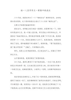 初一八百字作文—煎熬中的成长.docx