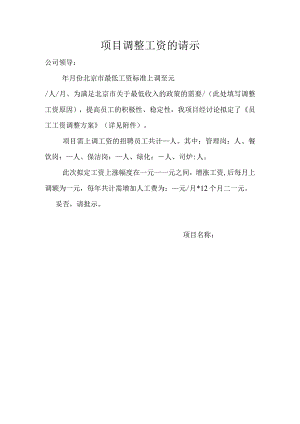 项目调整工资的请示单.docx