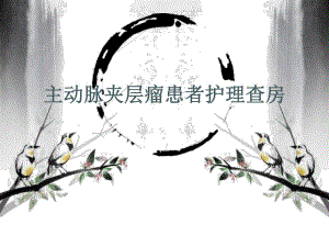 主动脉夹层瘤患者个案护理查房.ppt