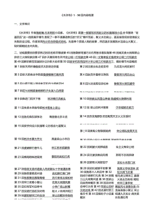2024《水浒传》1-50回内容梳理(完整版).docx