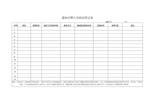 通知应聘人员面试登记表.docx