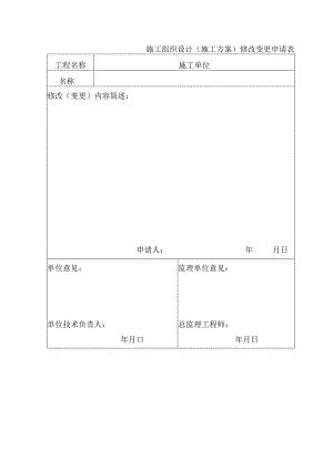 施工组织设计（施工方案）修改变更申请表.docx
