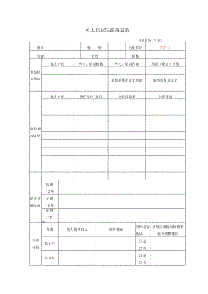 个人职业生涯规划操作表.docx